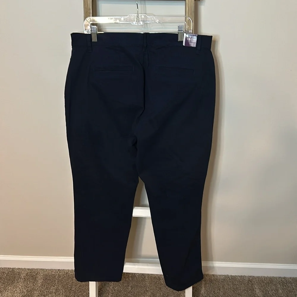 Gloria Vanderbilt Amanda Trouser Straight Leg Classic Rise Size 16W Short NWT